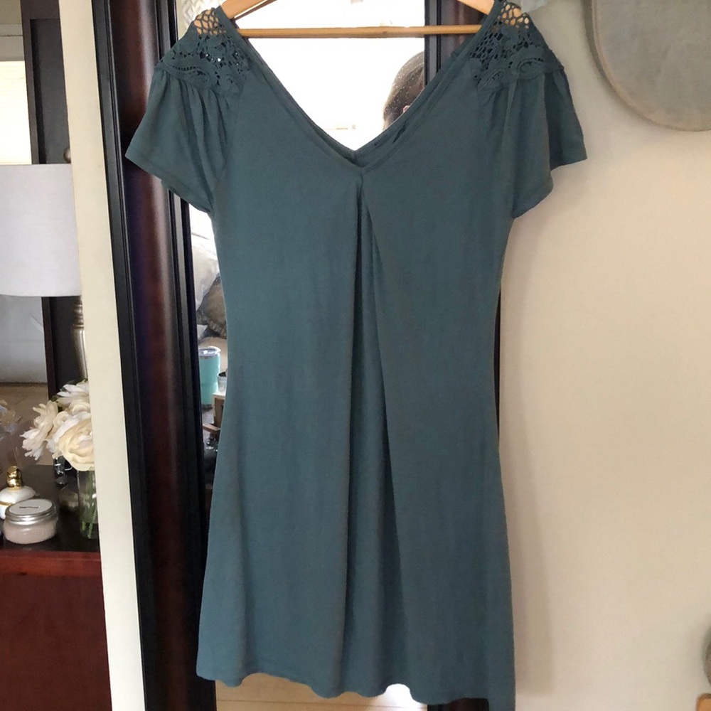 Made Light Green Off the Shoulder Dress